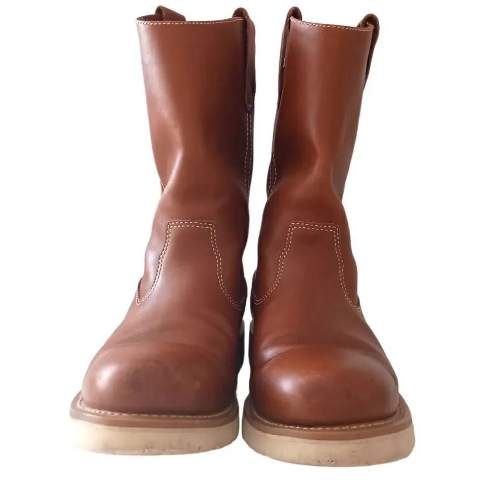 Guide Gear Wellington Mens Boots 9.5M Work Wedge Leather Oil‎ Resistant Sole